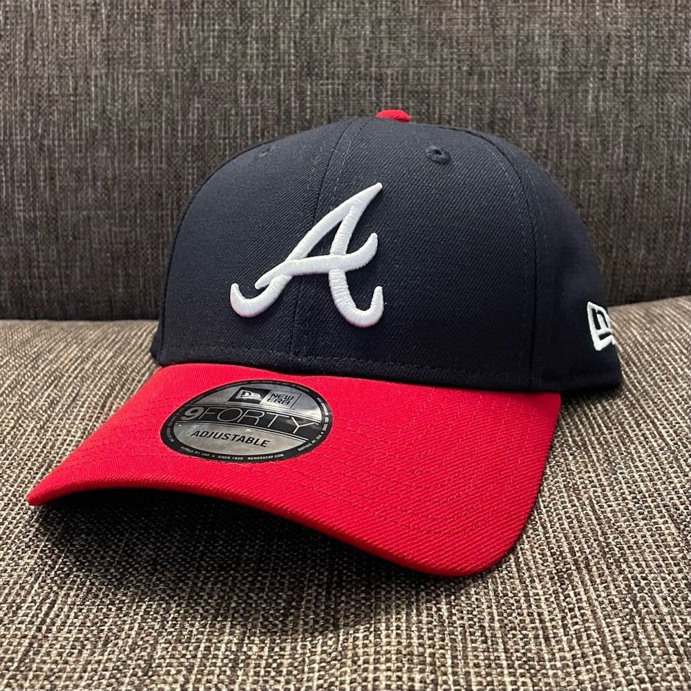 New Era Atlanta Braves 9FORTY Adjustable The League Cap Navy/Red